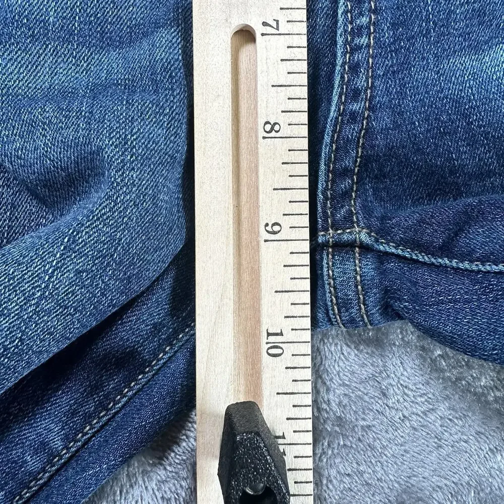 SP Black Label‎ Jeans Women's 29 Blue Mid-rise Skinny Distressed Raw Hem Pants